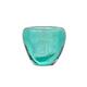 Glass Candle Holder Green Clear (M)