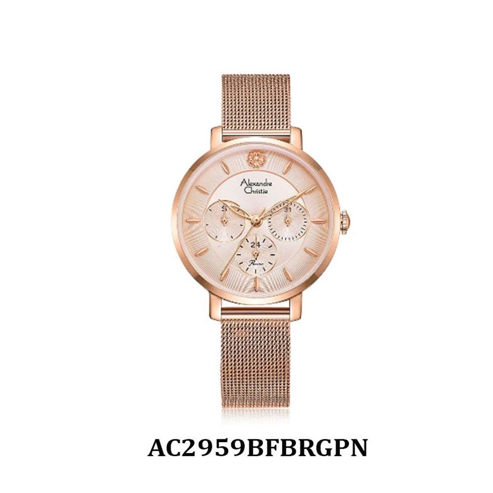 Alexandre Christie Women Watch AC2959BFBRGPN Cherry Oo