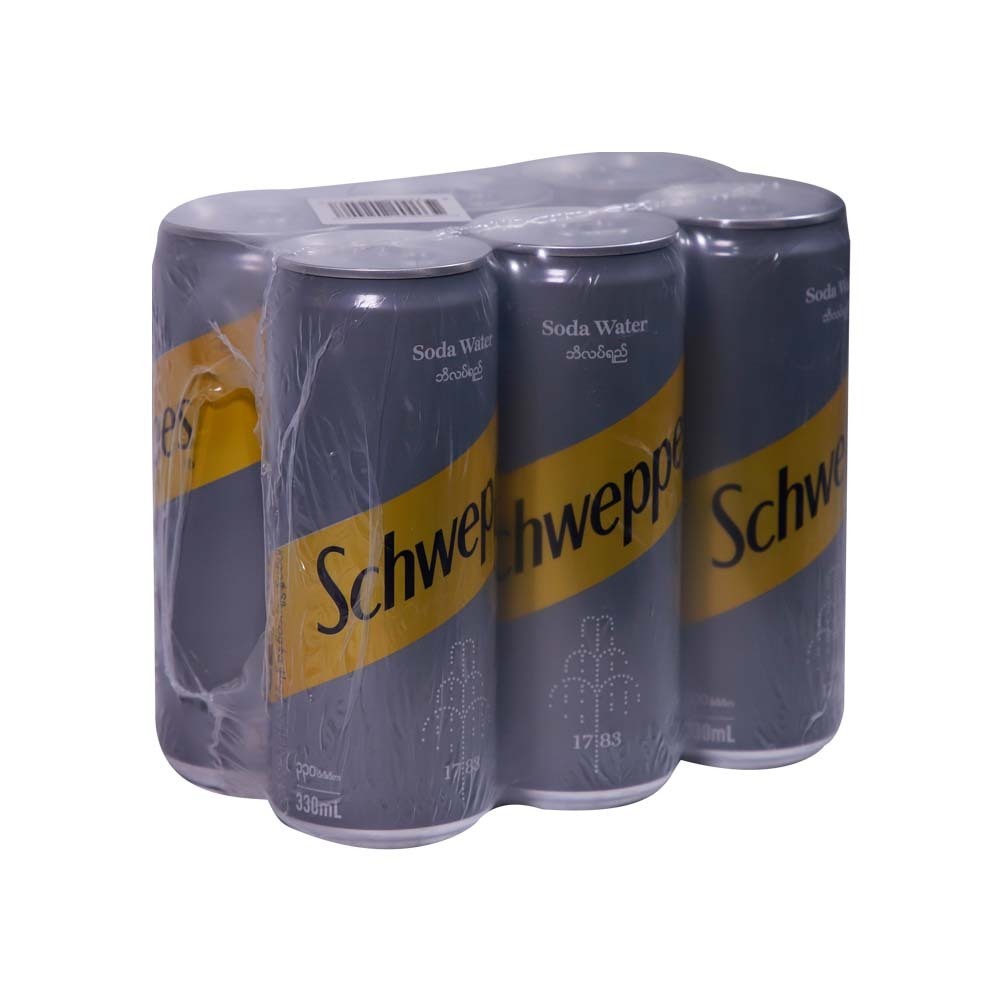 Schweppes Soda Water 330ML x 6PCS