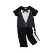Baby Boy Shirt Pattern Design Short-Sleeve Top And Pants Set 2PCS 20643016