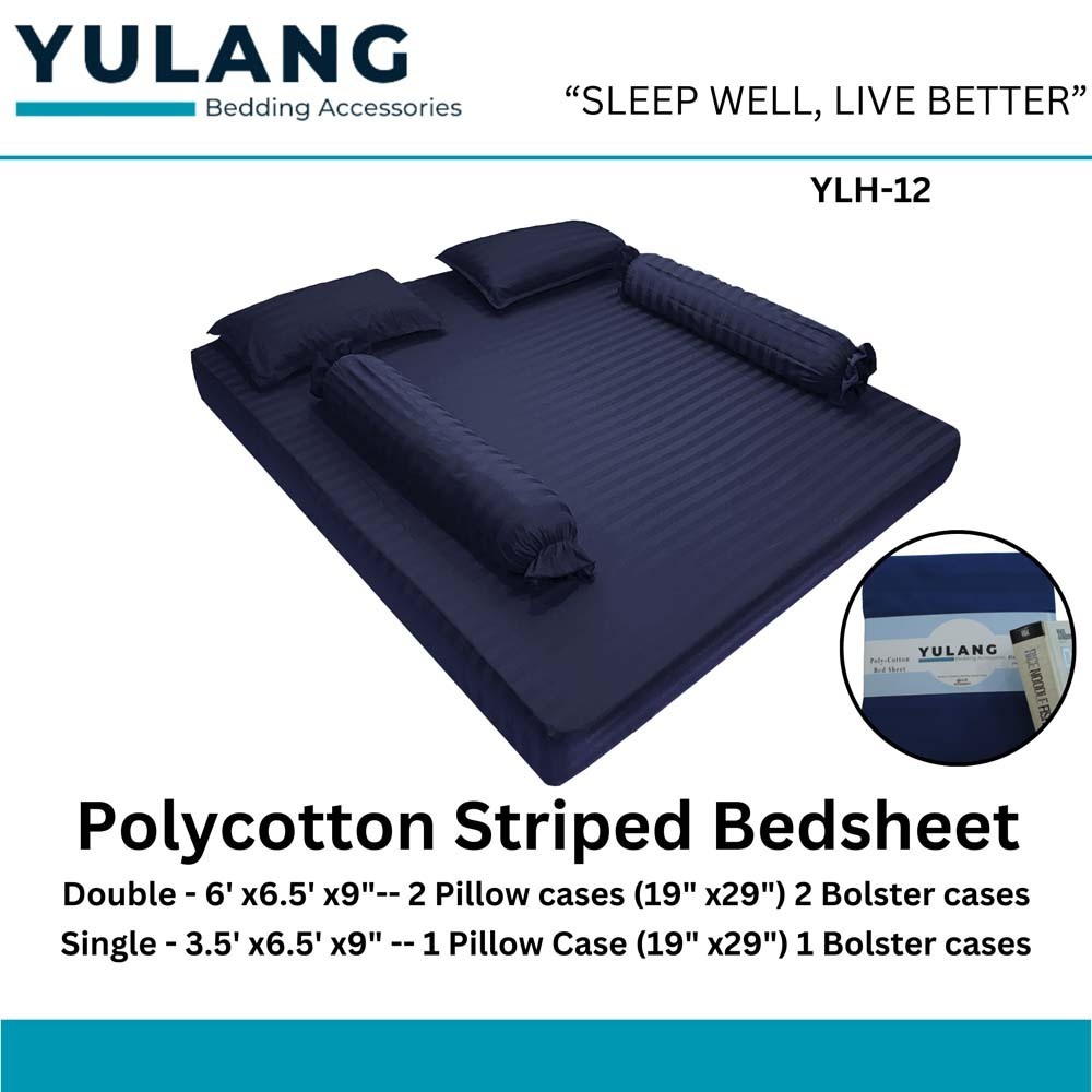 Yulang Hotel Stripped Single Bedsheet Set YLH-12S