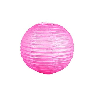Uncle Gyi Uncle Gyi Round Paper Lantern (Plain) 20cm Red