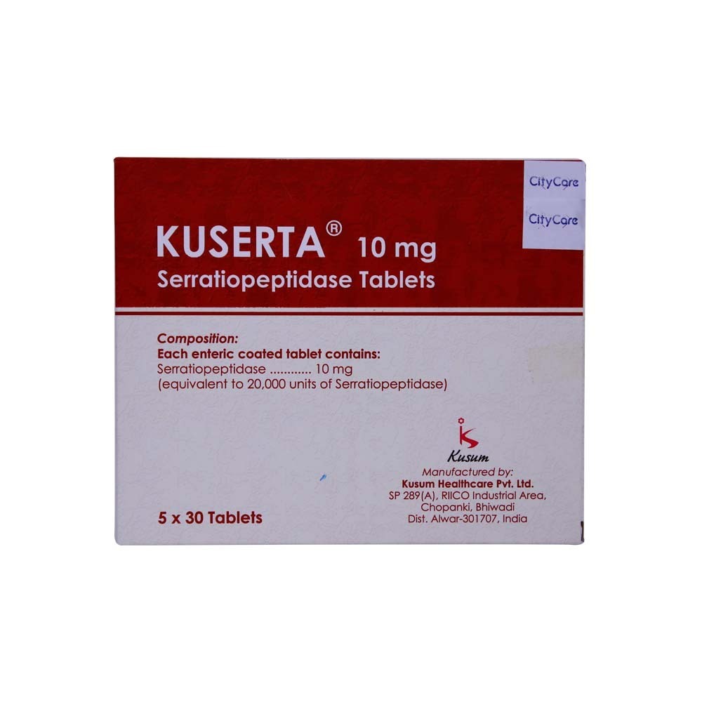 Kuserta Serratiopeptidase 10MG 15PCS 1 x 10