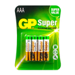 GP Super Alkaline Battery AAA Size 4pcs GP24A-2U4