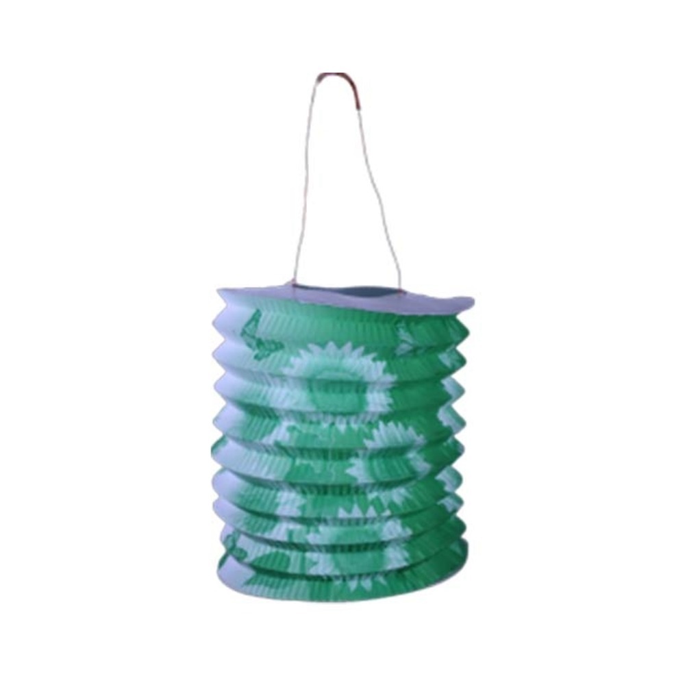 Uncle Gyi Sunflower Cylinder Paper Lantern (Big) 10PCS x 1Pack Green