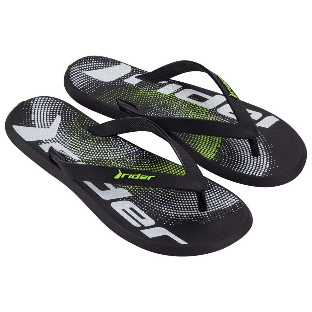 Rider R1 Graphics II Ad Flip (No-7) Black & Green 283562AR70207