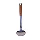 FF Steel Soup Ladle With Wooden Handle