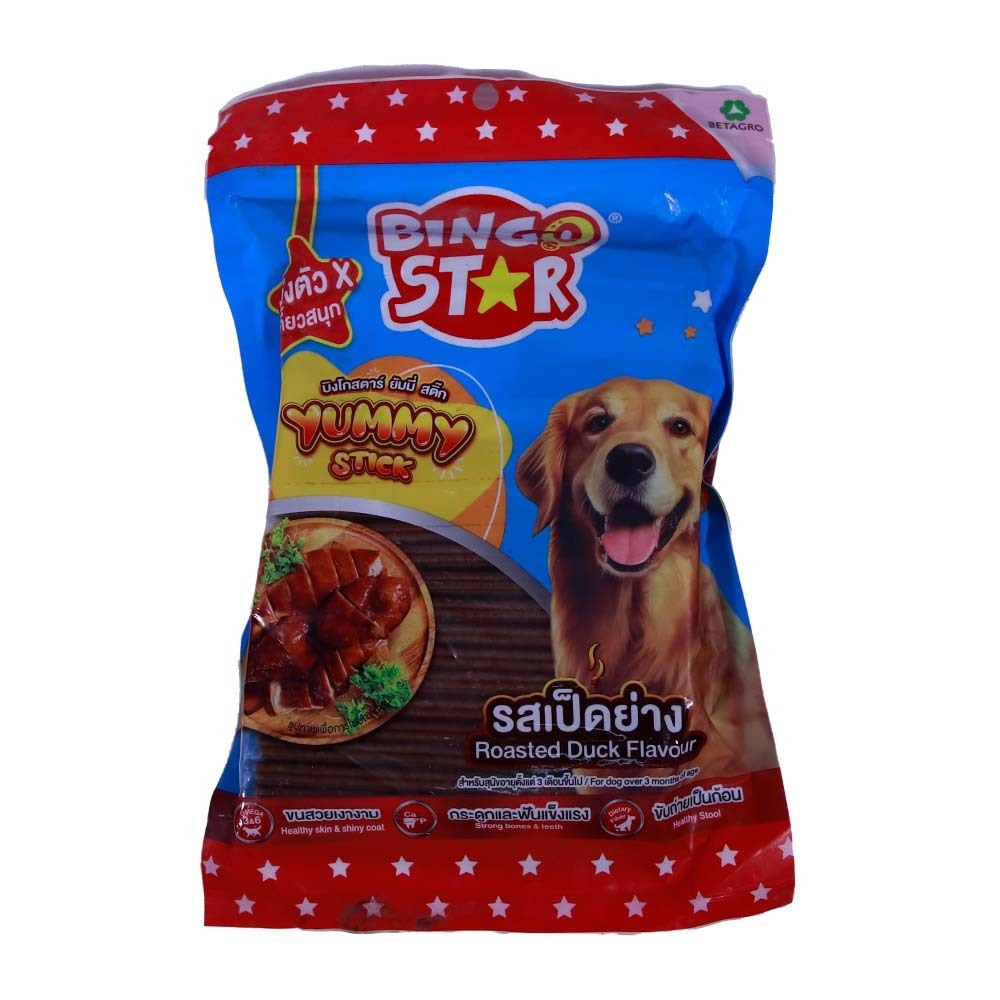Bingo Star Dog Food Roasted Duck Snack 500G