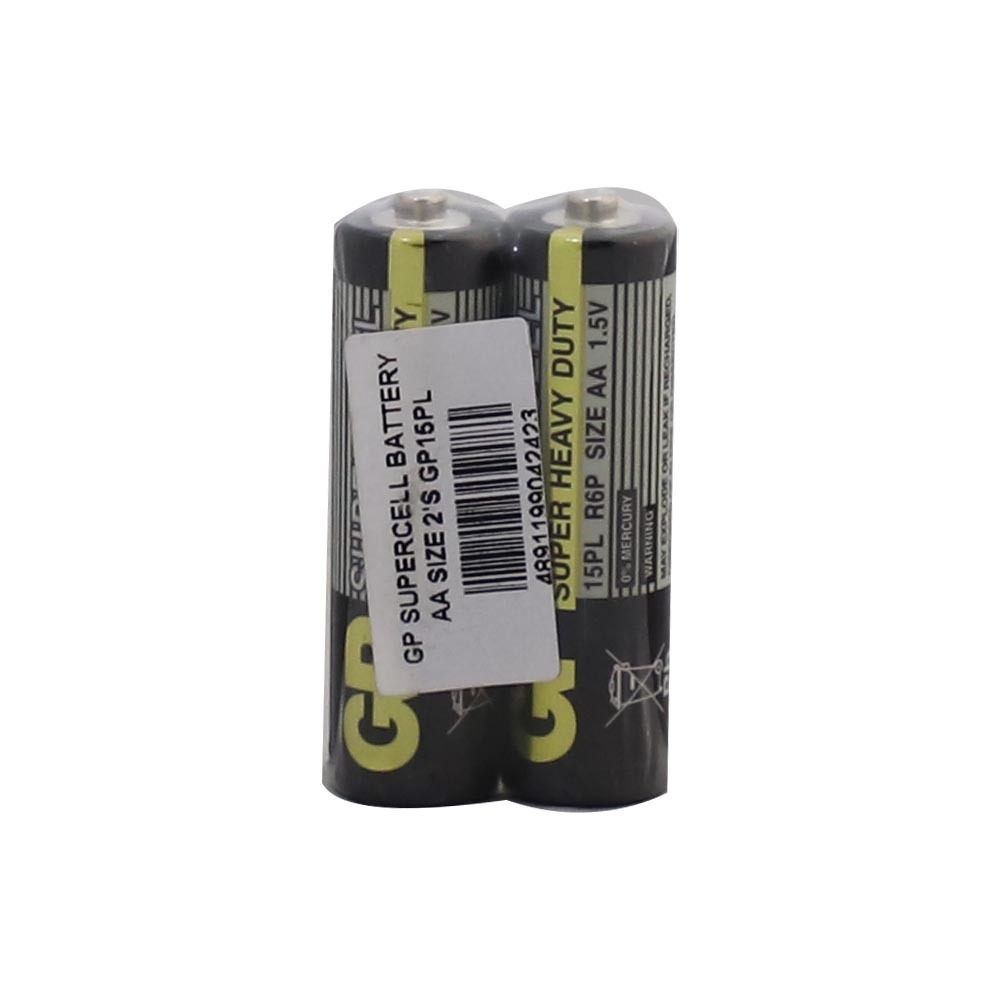 GP Supercell Battery AA Size 2PCS GP15PL
