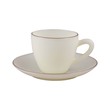 Mp Ivory Gold Line Cup&Saucer CI60