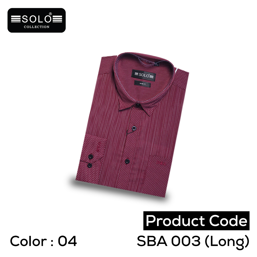 Solo Collection SBA 003 (Long) Slim Fit Shirt Large 04