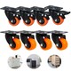 2 Inch Trolley Wheel With Safety Locks - 8PCS Set