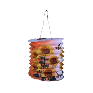 Uncle Gyi Sunflower Cylinder Paper Lantern (Big) 10PCS x 1Pack Green