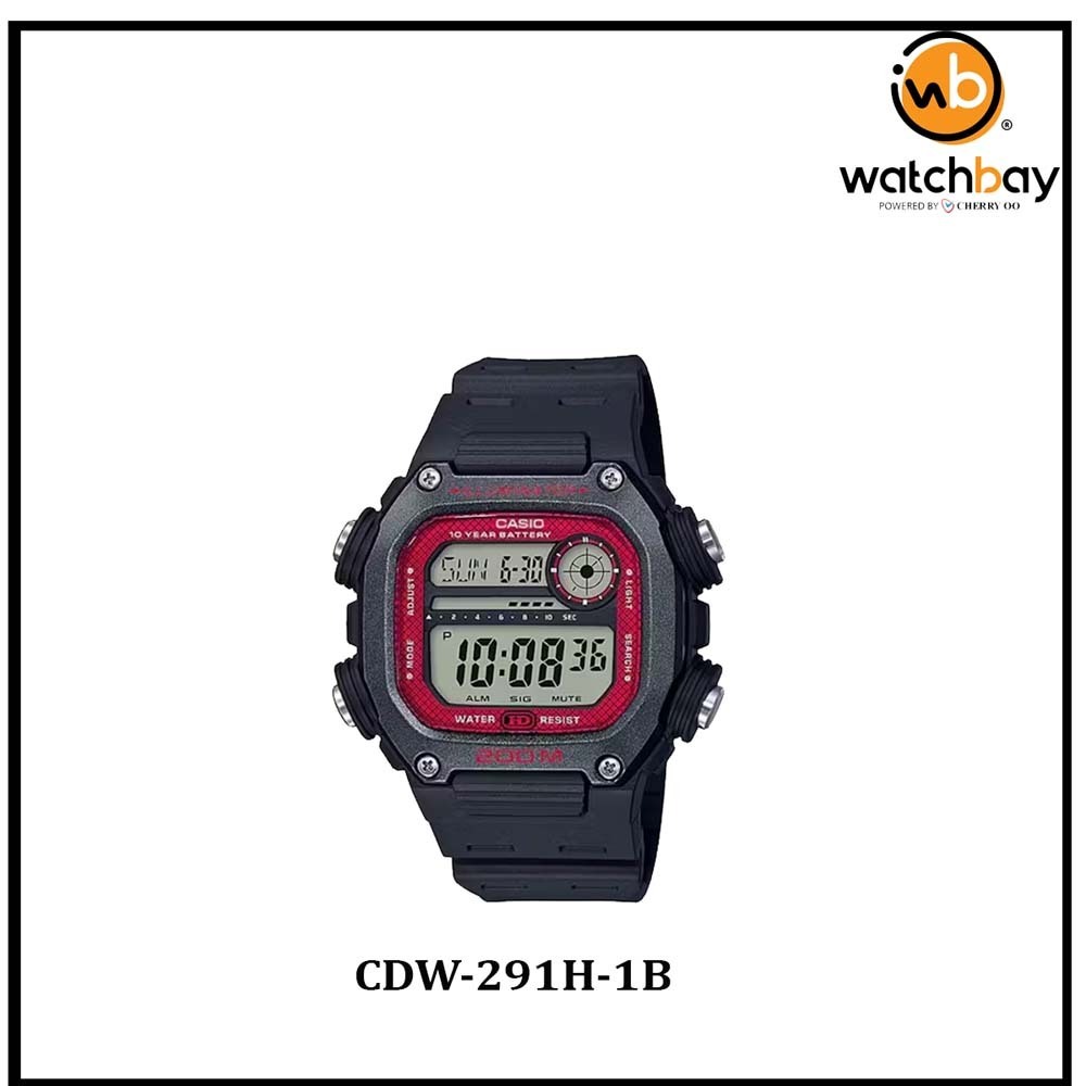 Casio Men Watch CDW-291H-1B Cherry Oo