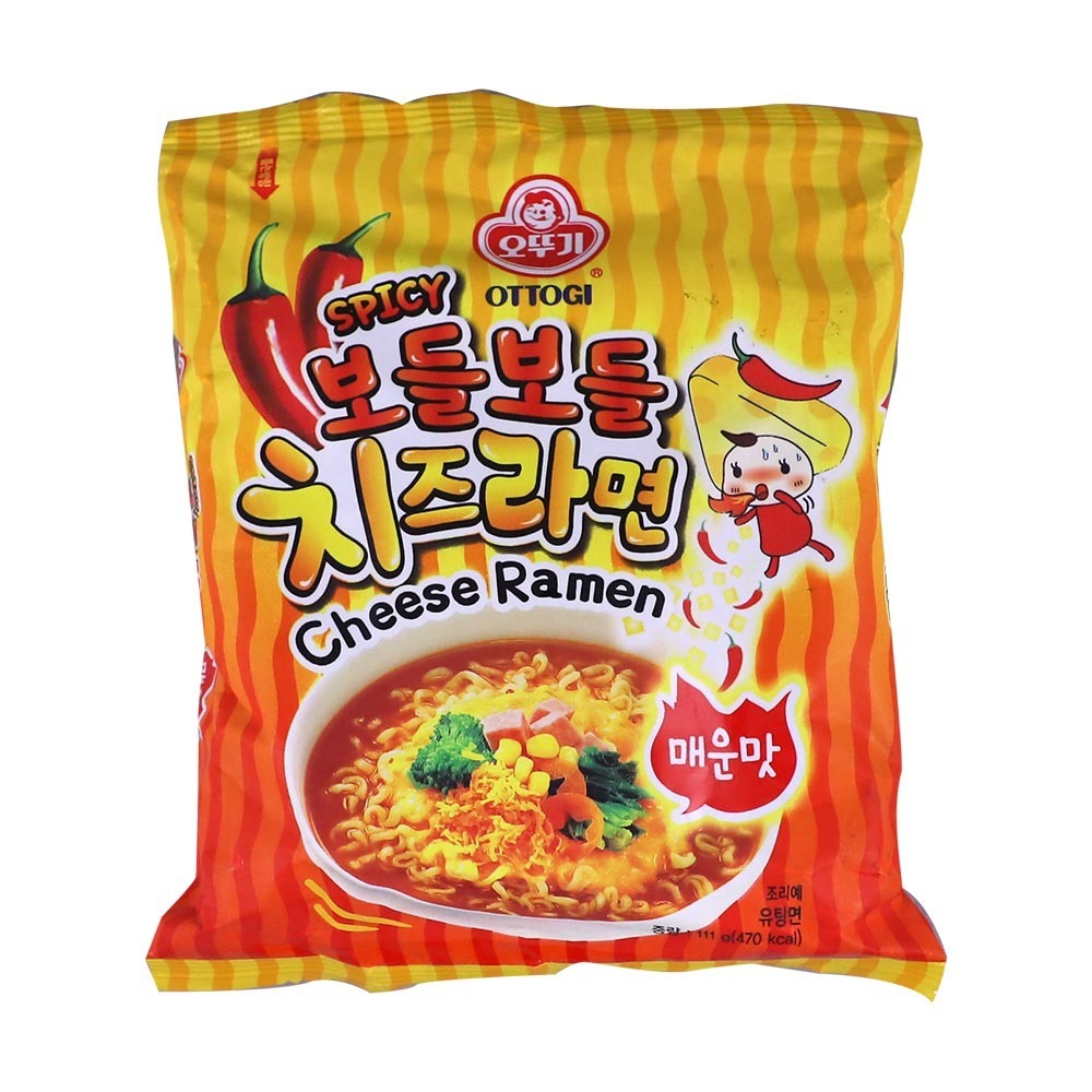 Ottogi Inst Noodle Soup Spicy Cheese Ramen 111G