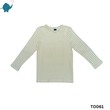 Max & Mia Unisex Long-Sleeve Top TO061 Yellow Stripe Medium
