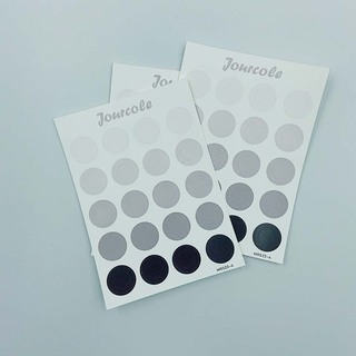 Jourcole  Circles and Dots Sticker One Sheet Journaling Deco Sticker  3.5x5inches JC0019 Blue