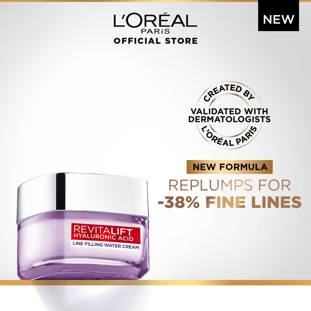 L'oreal Revitalift Hyaluronic Acid Line Filling Water Cream 50ML