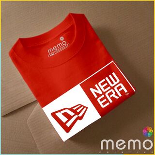 memo ygn new era  unisex Printing T-shirt DTF Quality sticker Printing-Black (XXL)
