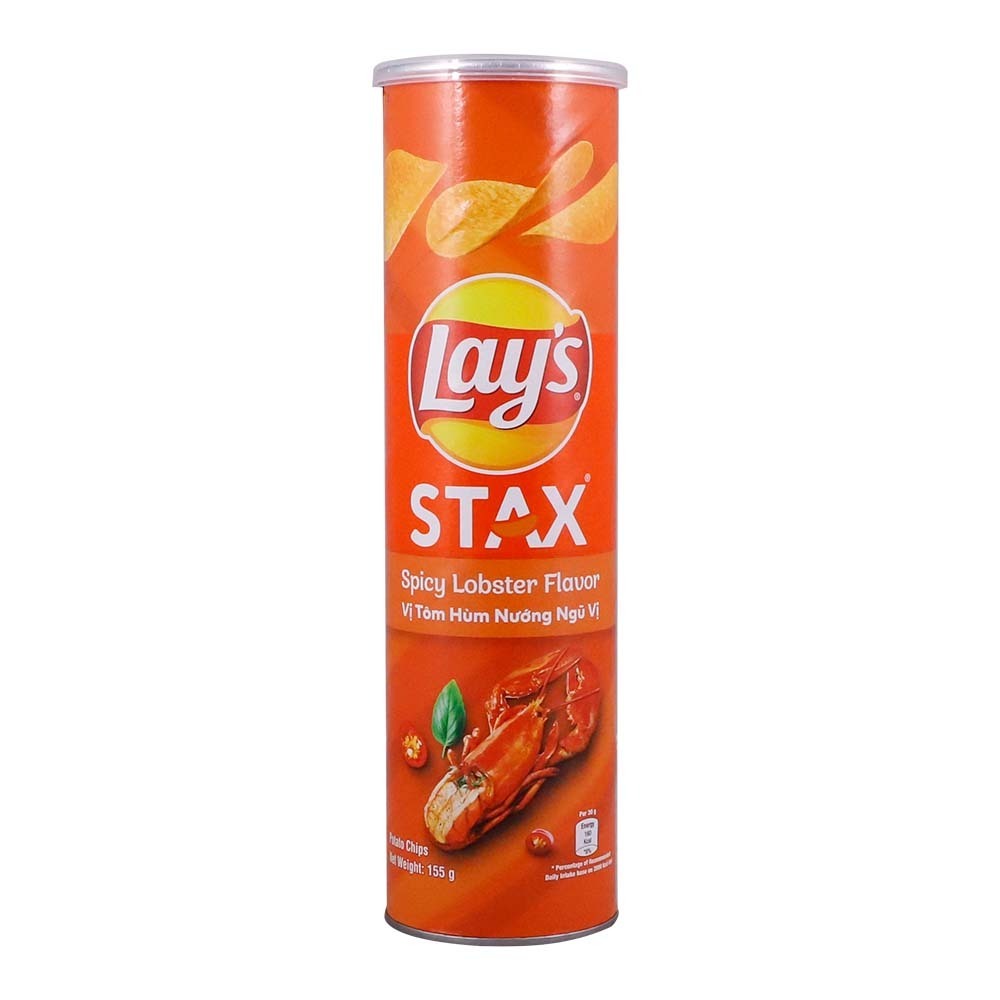 Lay`S Stax Potato Chip Spicy Lobster 155G