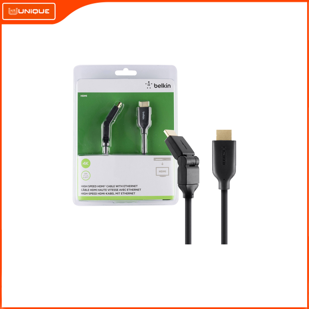 Belkin HDMI Cable (Gold Plate) Black 2M (6.6FT) 205201