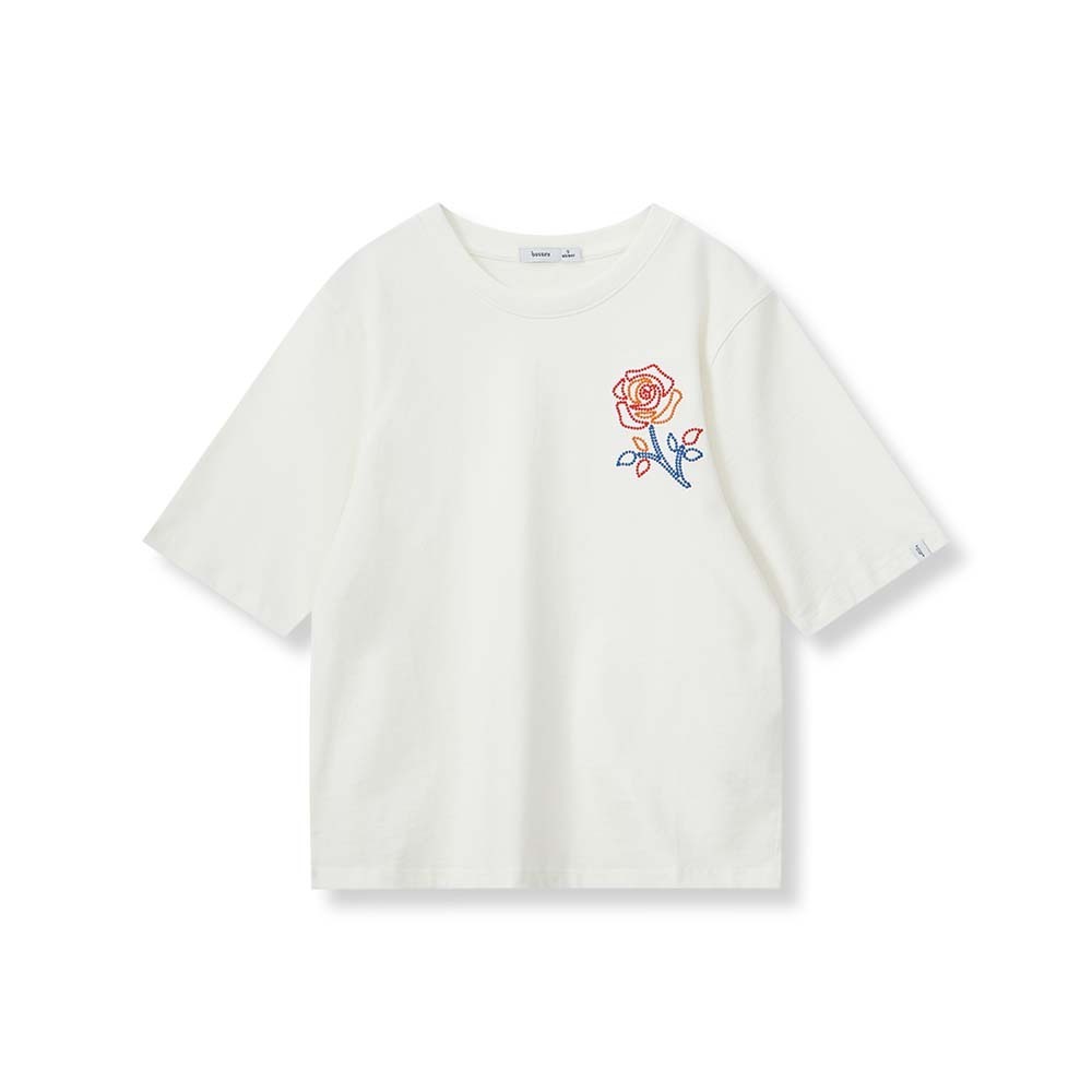 241201003 Bossini Ladies T-Shirt SS 24-1/2 White ( S )