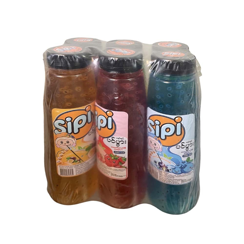 Sipi Basil Seed Drink Variety Pack (6PCS x 300ML)