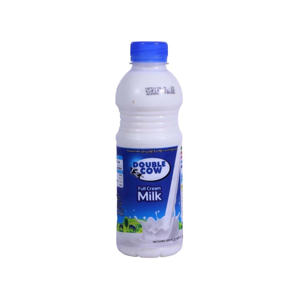 Double Cow Pasteurized Full Cream Milk 400ML