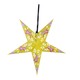 Uncle Gyi Printed Paper Star Lantern Yellow 5PCS