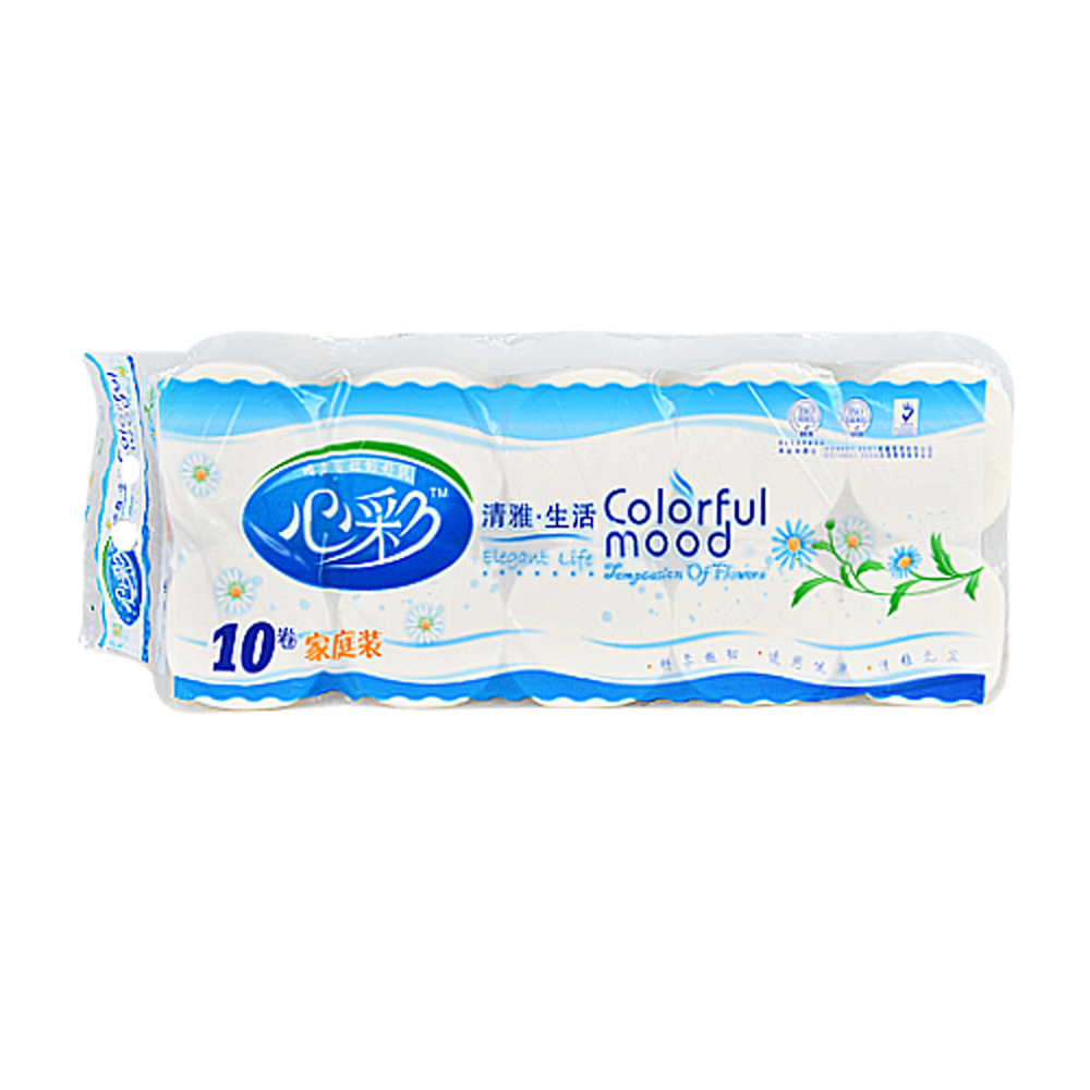 Colorful Mood Bathroom Tissue 3 Ply 10PCS (Full Roll)