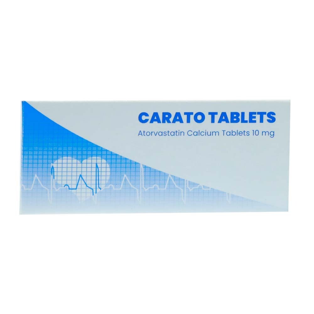 Carato Atorvastatin Calcium 10MG Tablets 10PCS 1 x 10