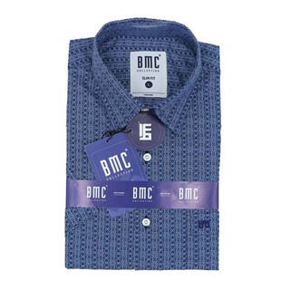 BMC Slimfit Shirts Short Sleeve 2330052 (Design-3) Large