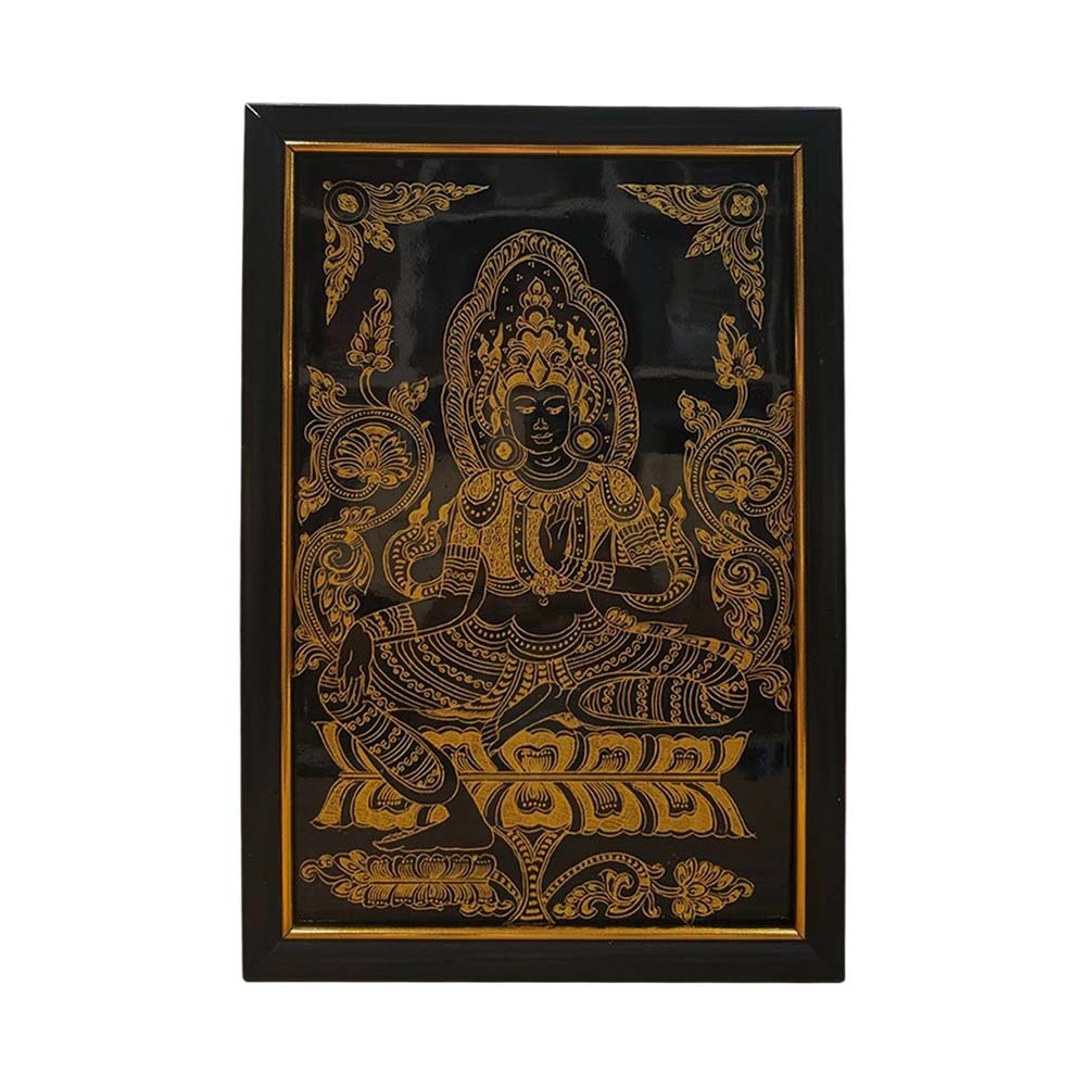 Cardstuff Lacquer Painting with Frame