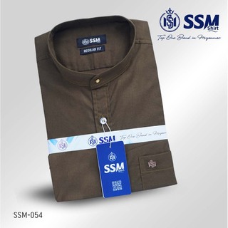 Madarin Collar Shirt Short Sleeve 2XL (Wood Brown) SSM-O-P-S-030