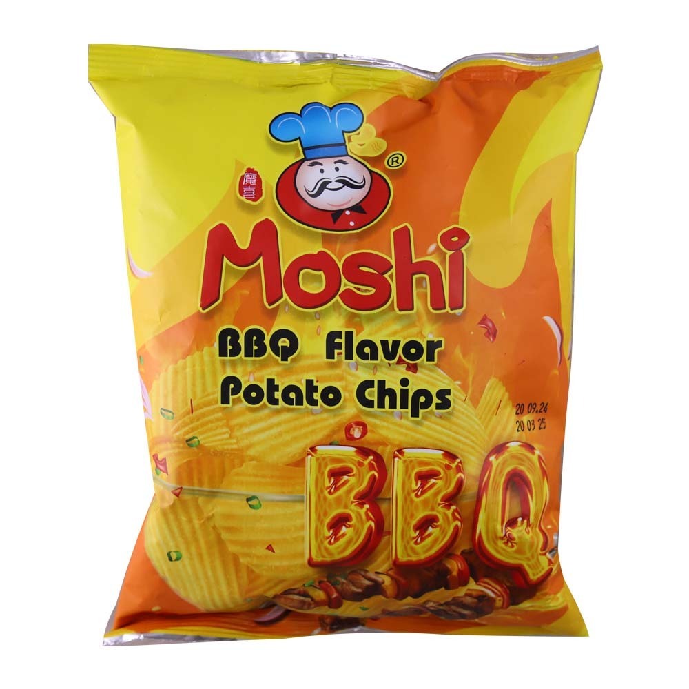 Moshi Potato Chips BBQ Flavour 50G