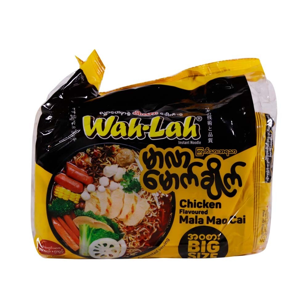 Wah Lah Inst Noodle Mala Mao Cai Chicken 80G x 5