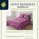 Olive Bedsheet Set Single (3PCS) 5260P