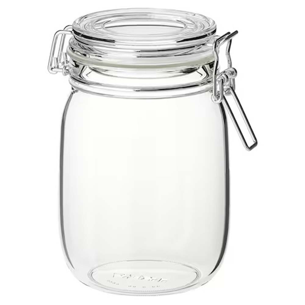 Ikea Korken Jar With Lid, Clear Glass, 1 L 302.135.47