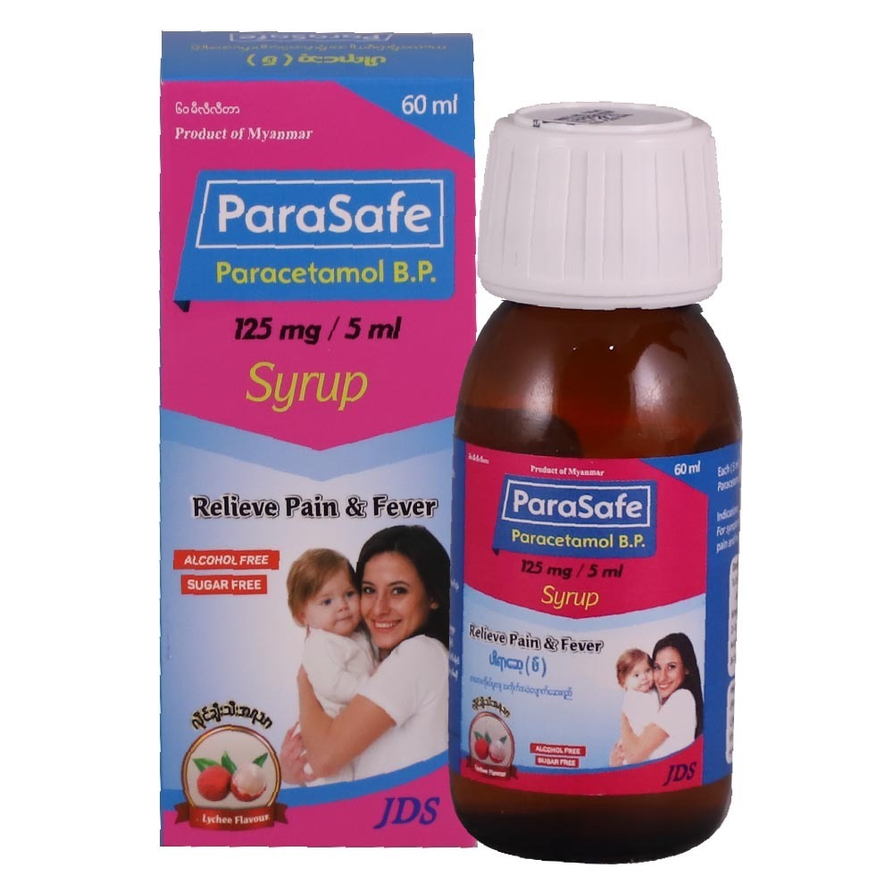 Parasafe Paracetamol 125MG Syrup 60ML