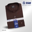 Madarin Collar Shirt Short Sleeve 2XL (Wood Brown) SSM-O-P-S-030