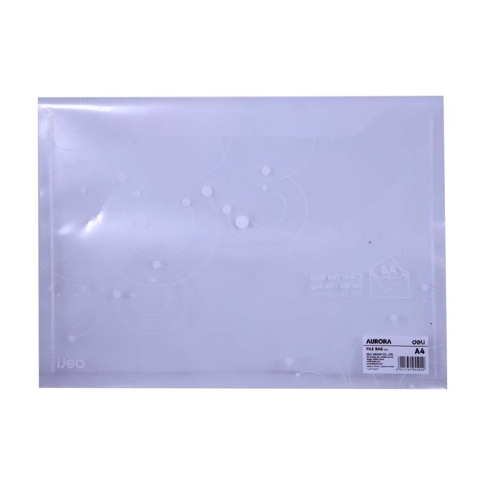 Deli Aurora Clear File Bag A4 No.5502
