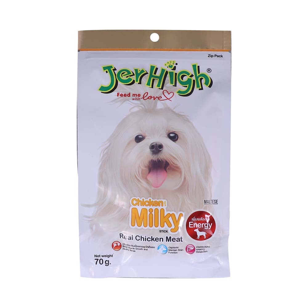 Jerhigh Dog Snack Food Chicken Milky 70G