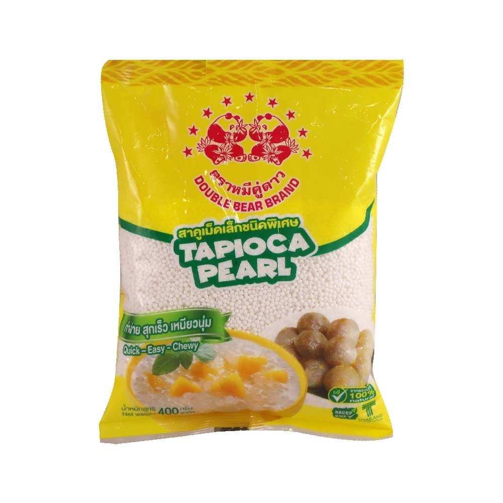 Double Bear Tapioca Pearl 400G (White)