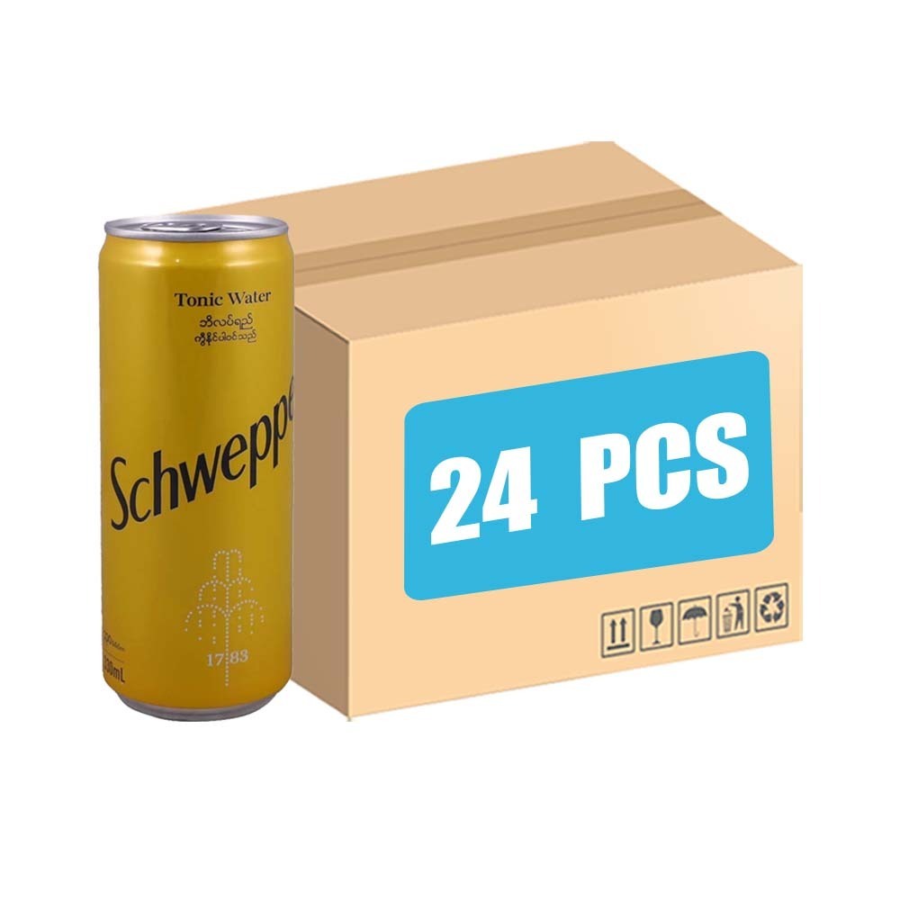 Schweppes Tonic Water Carbonated Soft Drink 330MLx24PCS