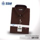 Oxford Shirt Short Sleeve SSM-O-P-S-030 (Dark Brown) Double Extra Large