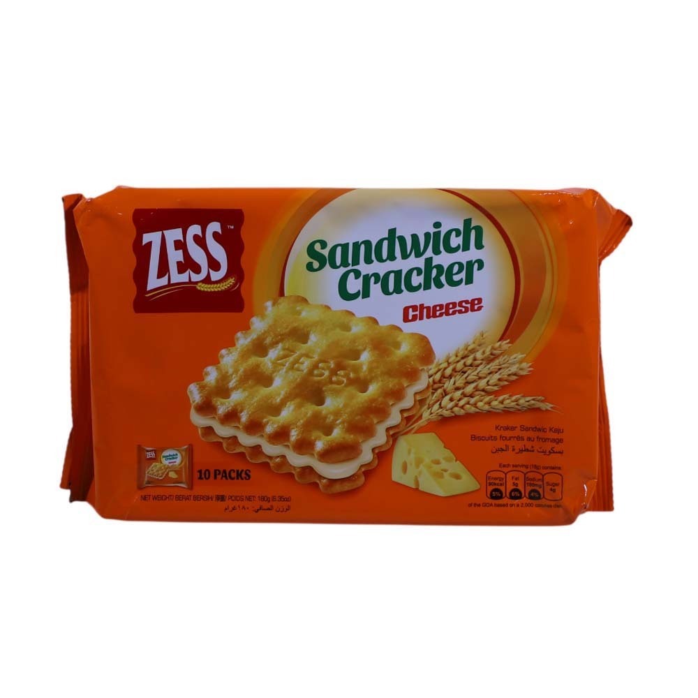 Zess Sandwich Crackers Cheese 180G