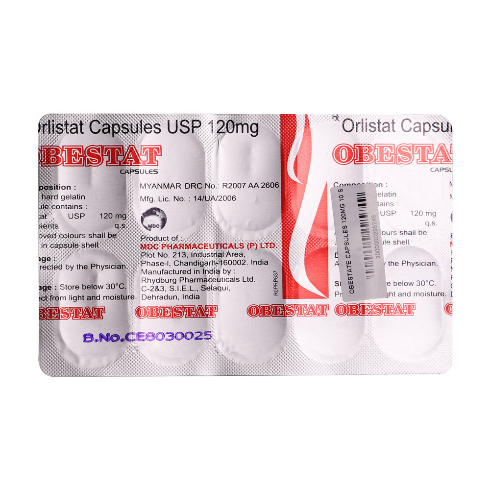 Obestate 120Mg 10Tablets