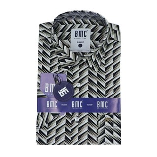 BMC Slimfit Shirts Short Sleeve 2310053 (Design-2) Large