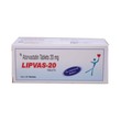 Lipvas-20 Atorvastatin 20MG 10 Tablets x 10PCS