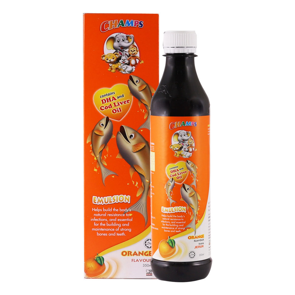 Champs Emulsion Cod Liver Oil 350ML (Orange)